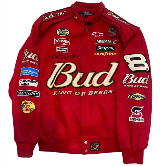 Dale Earnhardt Jr. Budweiser NASCAR RACING Jacket - Picture 1 of 2